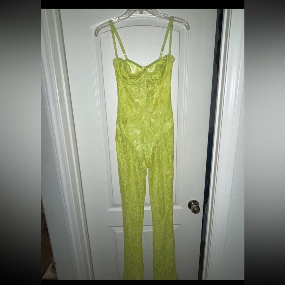 Matte Brand Neon Lace Jumpsuit - Picture 3 of 6
